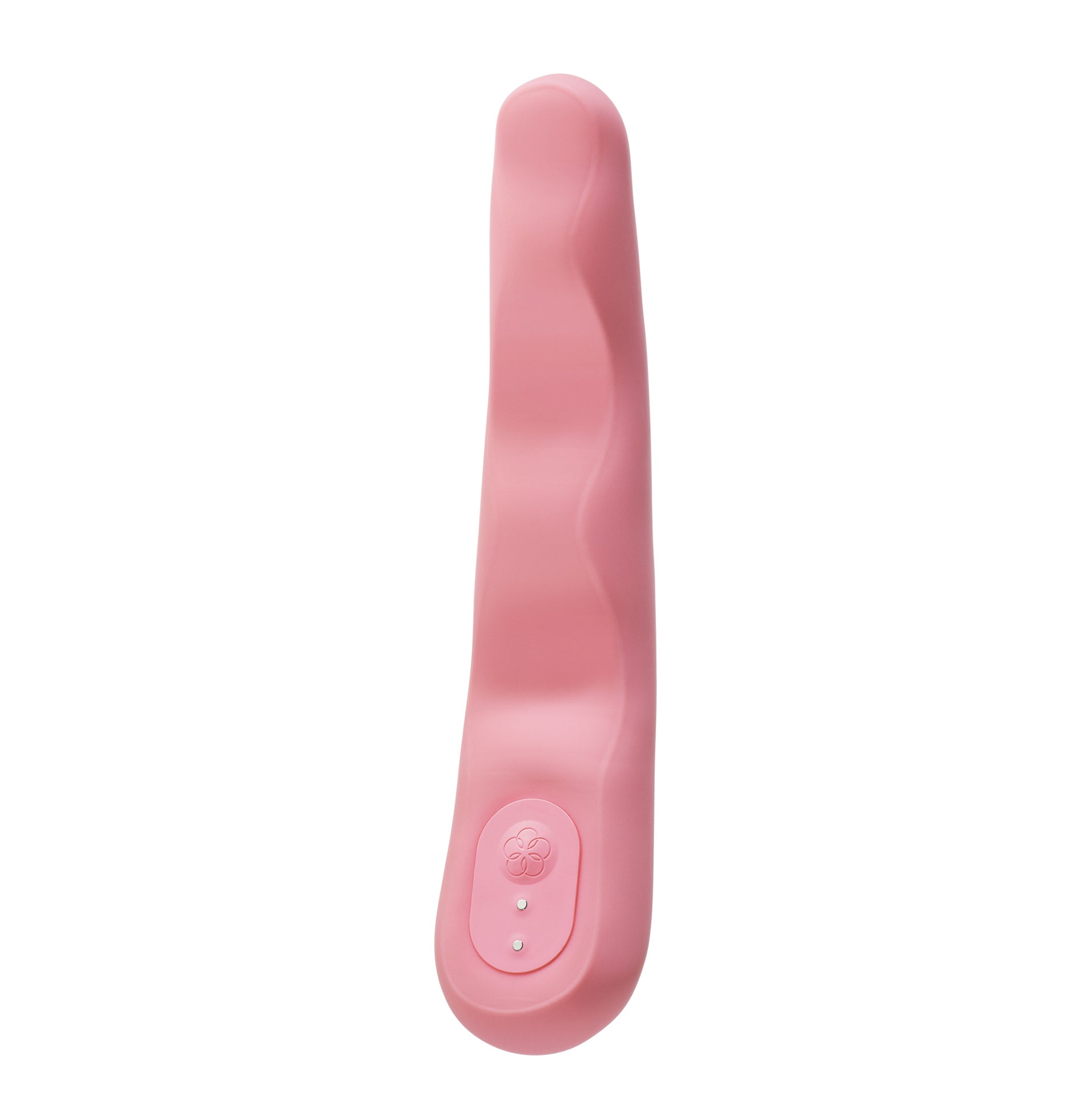 Pink vibrator on a white background