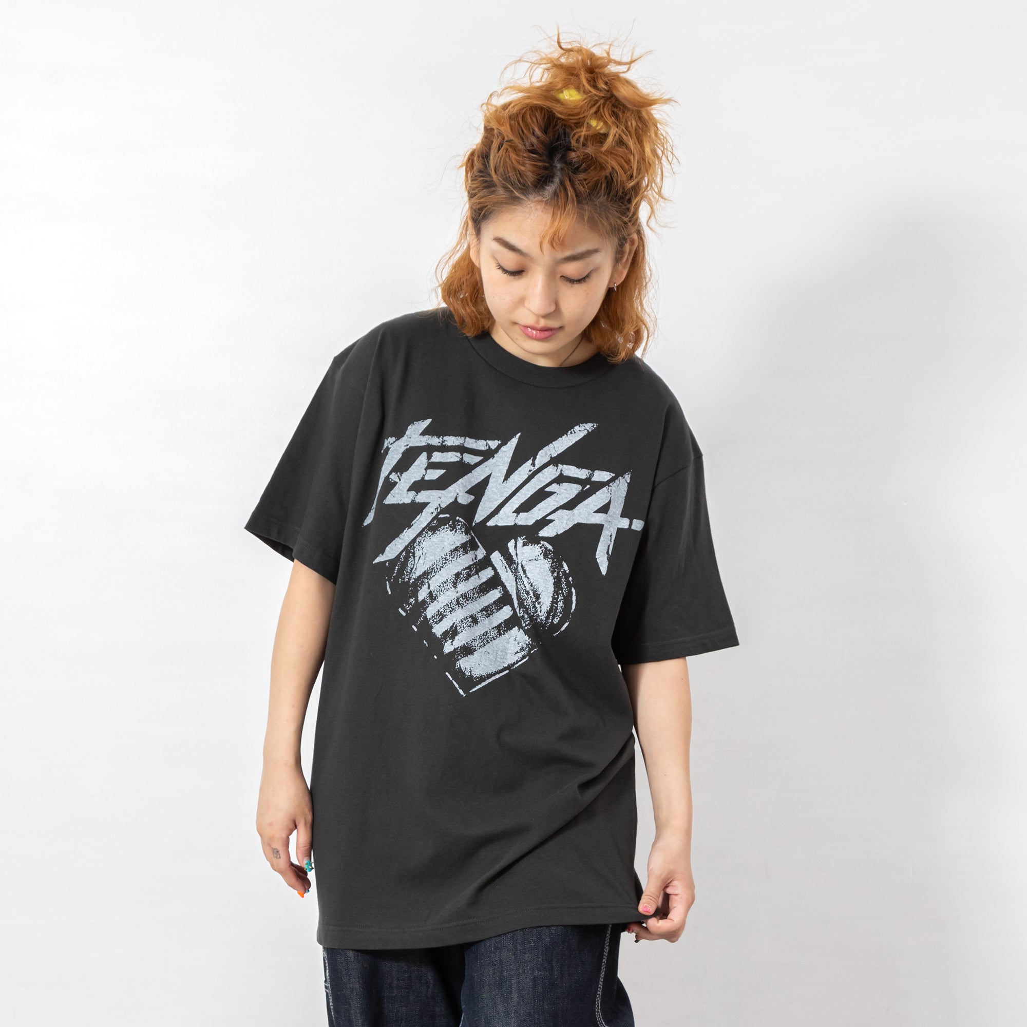 TENGA Hearts T-Shirt Nero