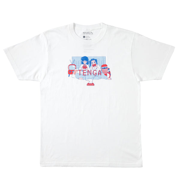 TENGA x Bob a.k.a En-Chan PLAY GAME 01 T-Shirt Blanco