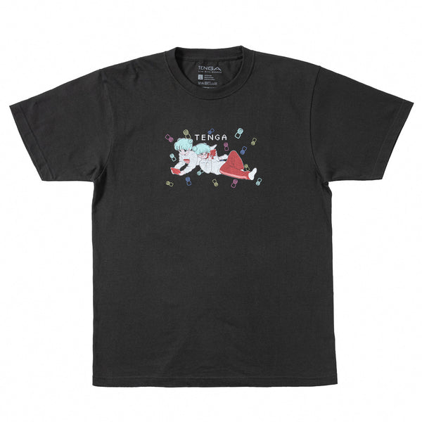 TENGA x Bob a.k.a En-Chan PLAY GAME 02 T-Shirt Nero Fumoso