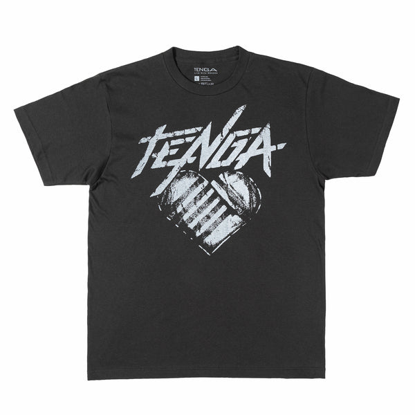 TENGA Hearts T-Shirt Nero