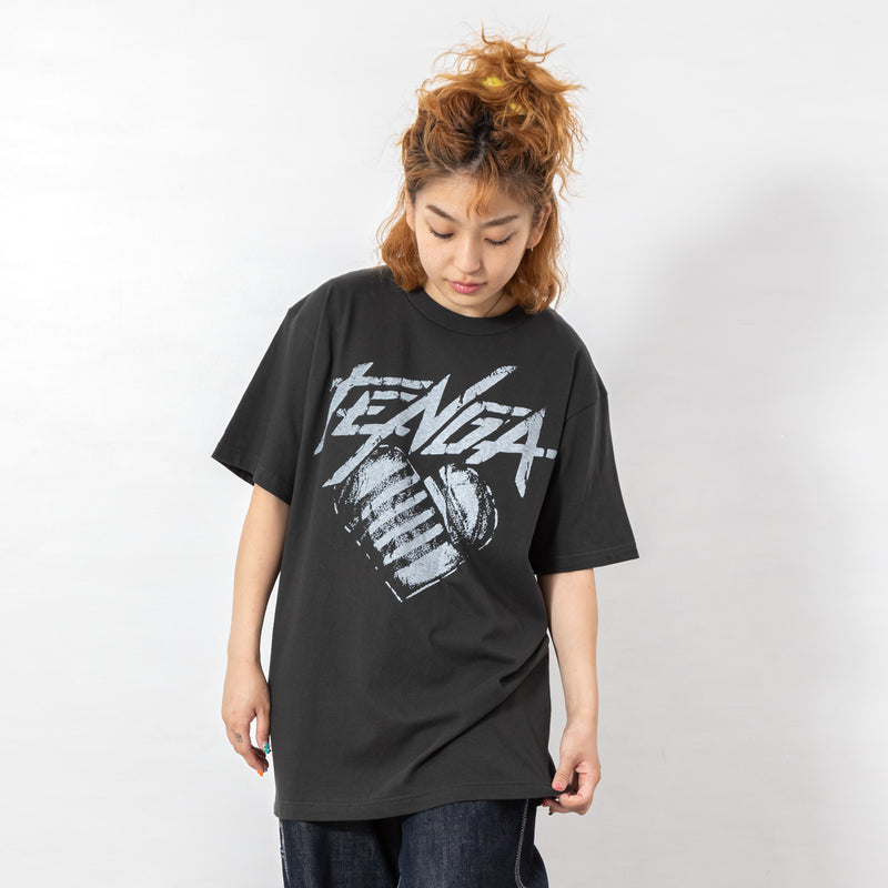 TENGA Hearts T-Shirt Black