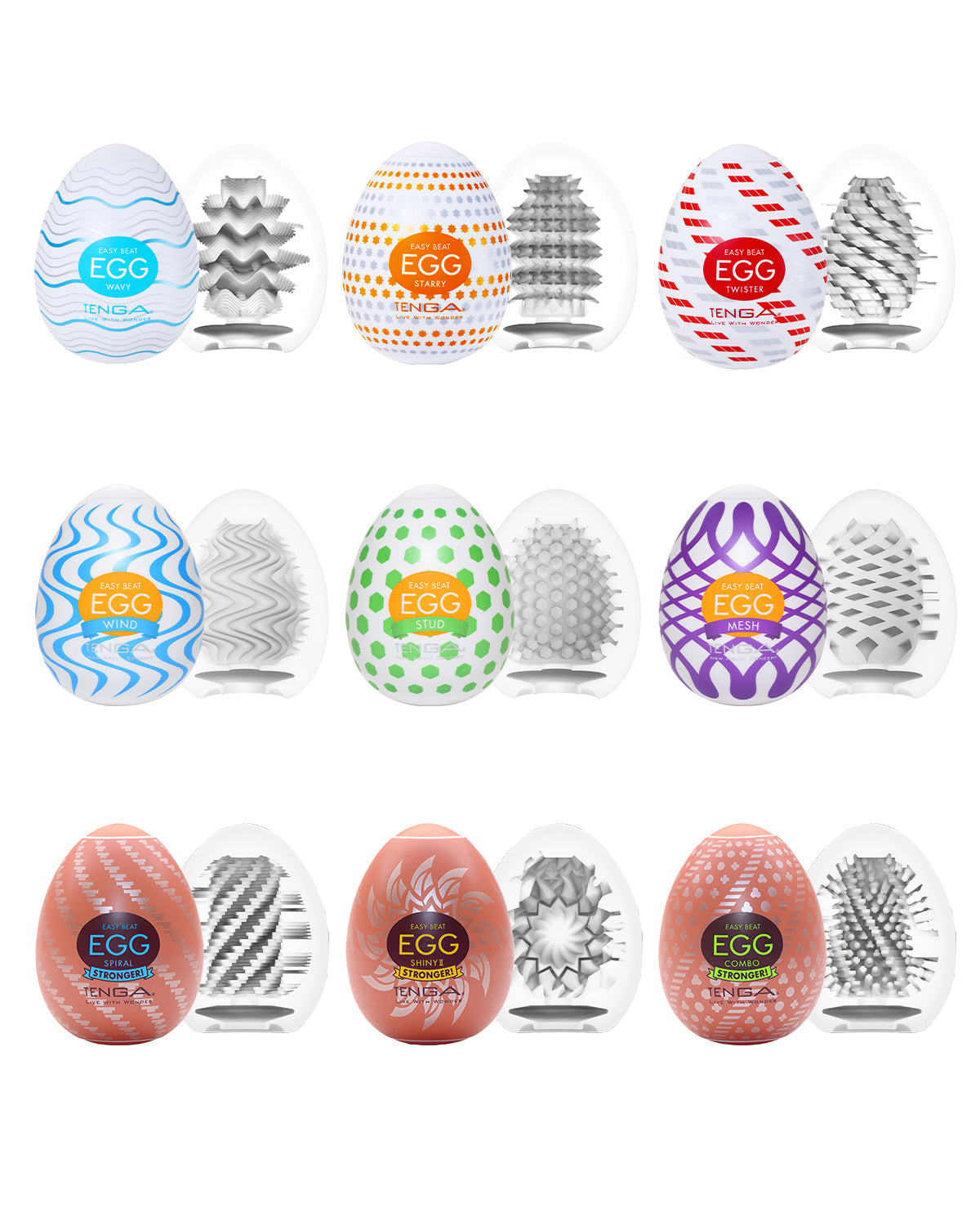 Las diferentes opciones de TENGA EGG